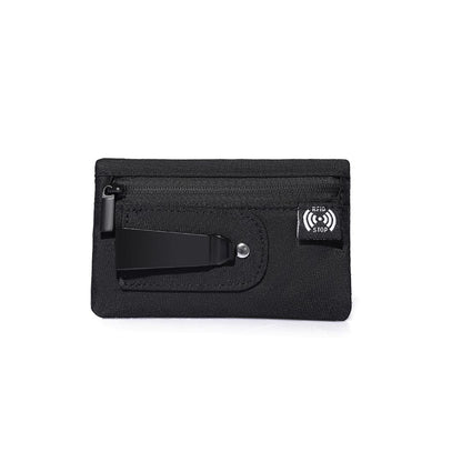 Slim RFID Wallet with Moneyclip